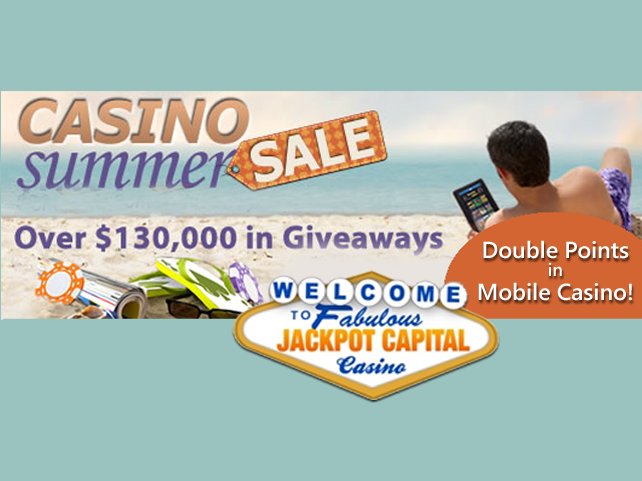 Enjoy Jackpot Capital's Sizzling $130,000 Casino Summer Sale