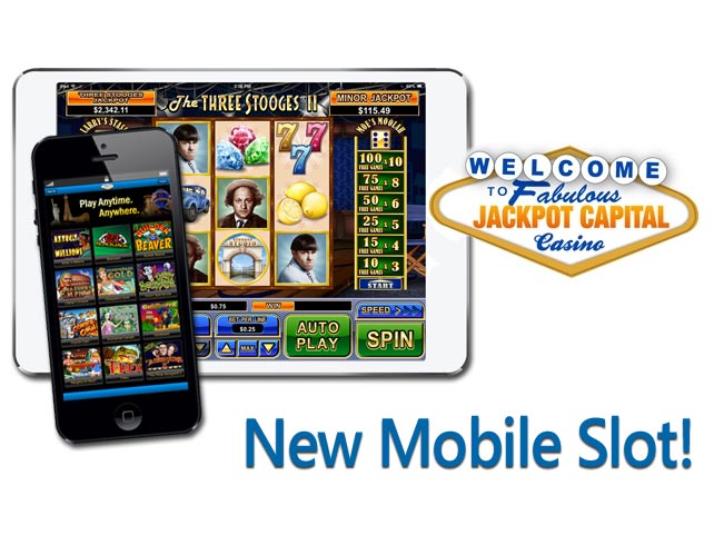 Jackpot Capital's Mobile Casino Adds Three Stooges II Slot