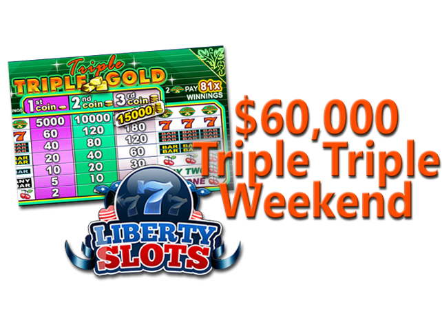 Triple Triple Gold Provides Double Delight for Liberty Slots Player